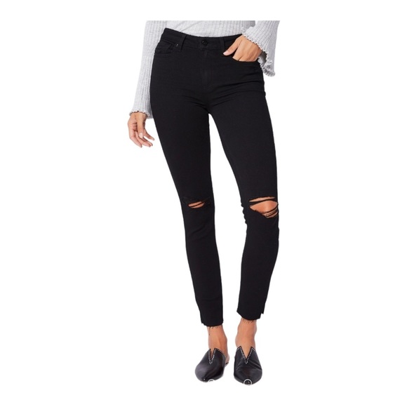 PAIGE Denim - NWT Paige Hoxton Ankle / Black Dawn Destructed